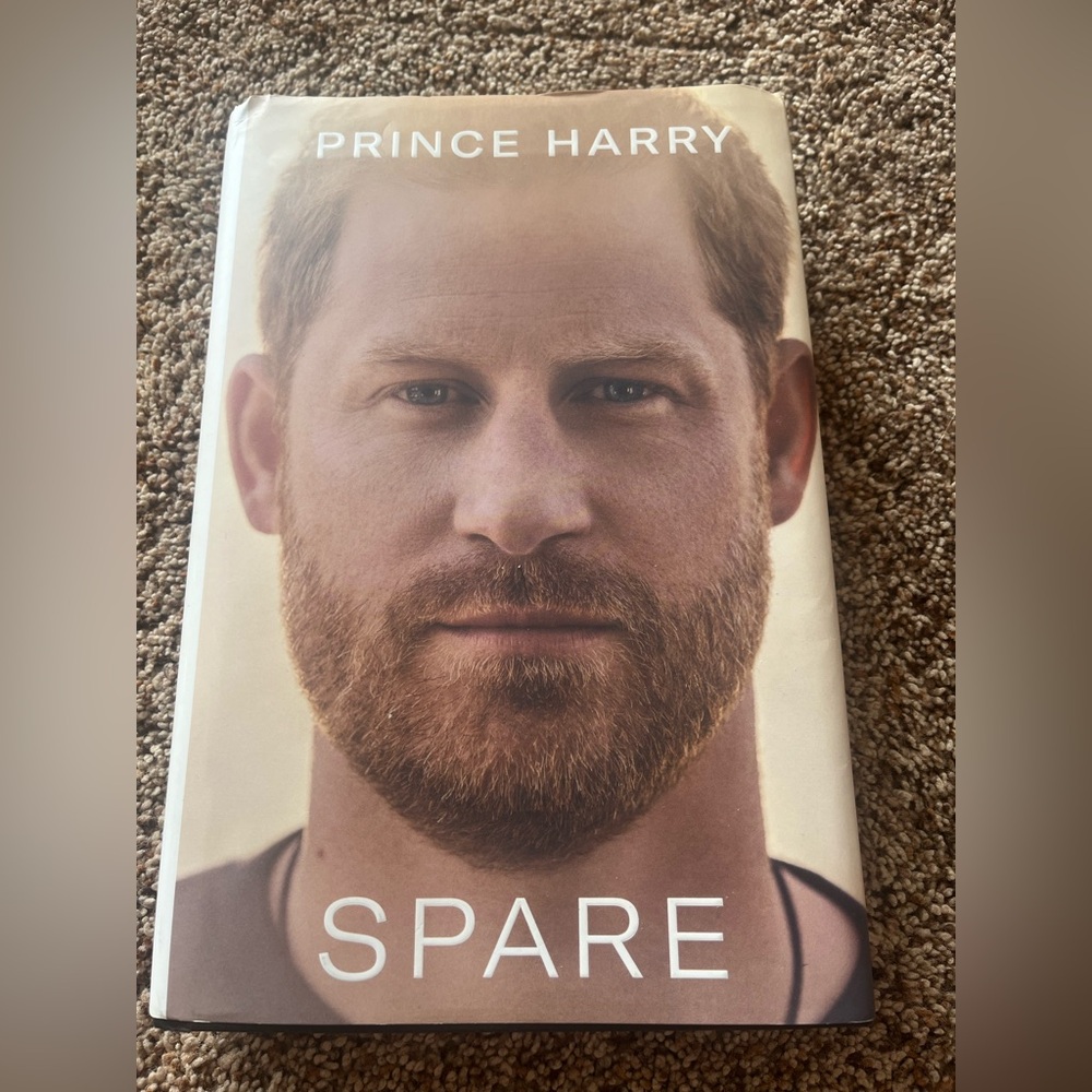 Prince Harry 'Spare' Hardcover Book